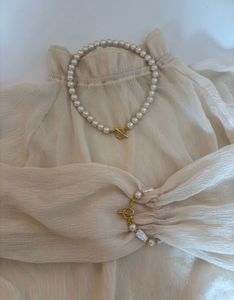 Elegant Pearl Necklace & Bracelet Set