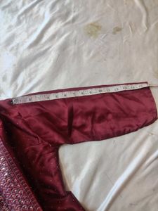 Maroon Sequined Kurta