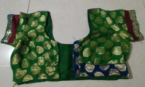 Embroidered Green Silk Saree
