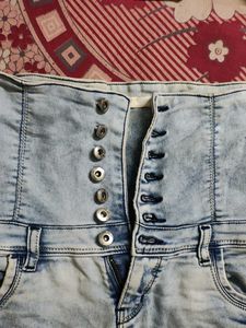 High Waisted Ripped Jeans