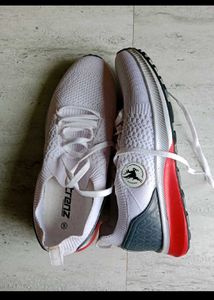 White Knit Sneakers