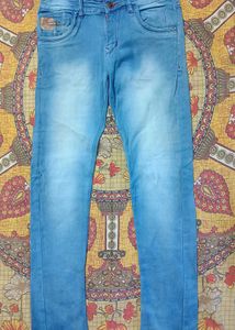 Light Blue Washed Denim Jeans