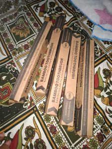 Eco-Friendly Bamboo Toothbrush Set