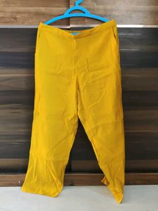 Libas Mustard Yellow Embroidered Kurta Set