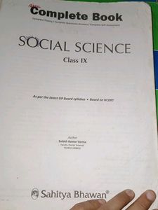 Complete Book Social Science Class IX