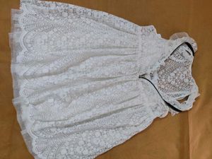 Elegant White Lace Dress