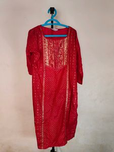 Red &amp; Gold Kurti