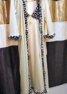 Elegant Cheetah Print Nightgown