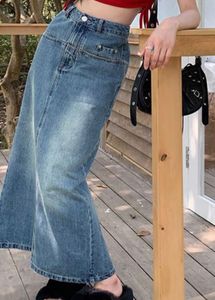Denim Midi Skirt