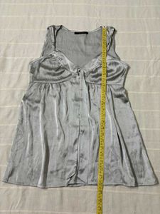 y2k Vero Moda Satin Party Top