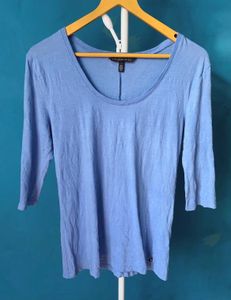 Victoria's Secret 3/4 Sleeve Blue Top