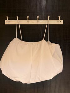 Chic White Bubble Crop Top H&amp;M