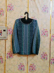 🇳🇿💫🎀Stylish Teal Printed Tunic Top