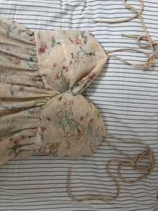 Chic Floral Print Tiered Mini Dress