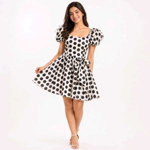 Chic Polka Dot Dress in offer price 🎉