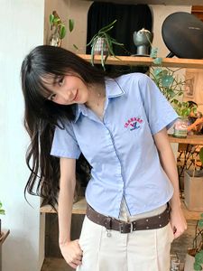New with tag Cute Light Blue Collared Shirt