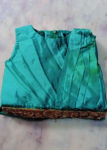 Green Dress with Gold Belt