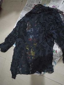 20.Unique Textured Black Jacket