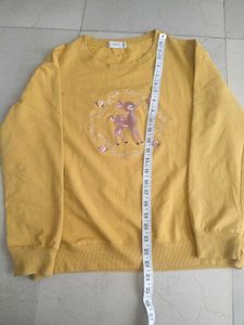 Yellow Graphic Long Sleeve Top