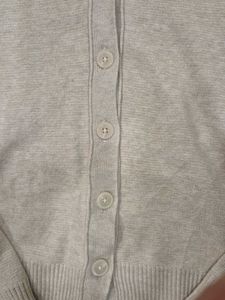 Cozy Beige V-Neck Cardigan