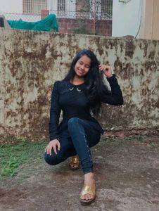 Stylish Black Peplum Top