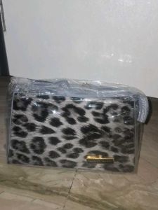 Leopard Print Clutch Bag