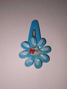 Blue Flower Hair Clip