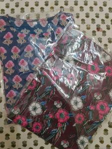 Floral Print Kurta Set of 2 - New