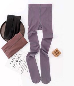 Grey Cozy Fleece Lined Stockings