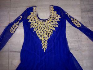 Blue Anarkali Suit For Women
