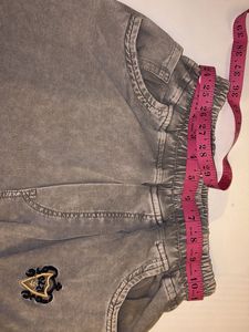 Washed Grey Cargo Pants