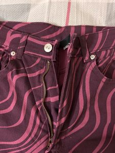 H&amp;M Wide Leg Pschedelic Pants