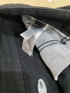 Wide Leg Black Denim Jeans