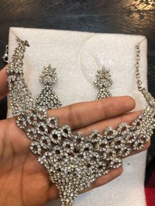 Gold &amp; Silver-Tone Diamond-Style Jewellery Combo S