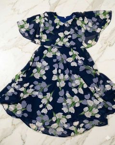 Floral Print Flowy Midi Dress