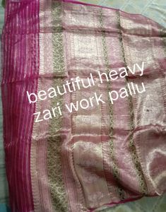 Elegant rani Pink Banarasi Silk Saree