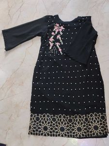 Elegant Black Kurta Set with Dupatta