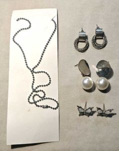 Heart Pendant Necklace &amp; Earring Set