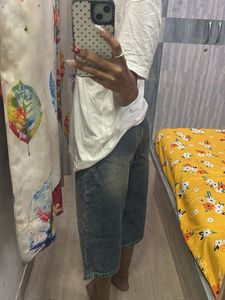 Wide Leg Denim Jeans