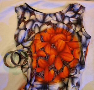 Vibrant Floral Sleeveless kurti