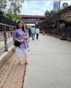 Stylish Purple Kurta with White Dhoti Pants