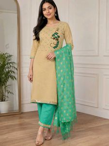 Unstitched Ethnic Wear Fabric Set