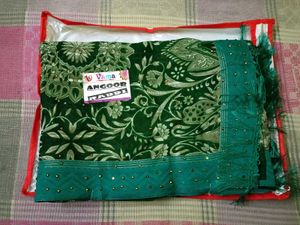Elegant Green Saree