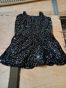 New Black Peplum Kurti And Plazo