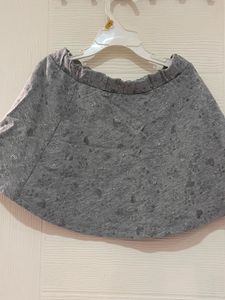 Girls' Gray Sparkle Skirt