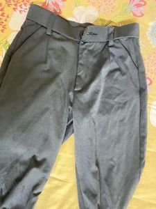 Black Straight Leg Trousers