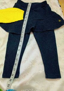 Very Cute Cardigan With Fleece Leggings