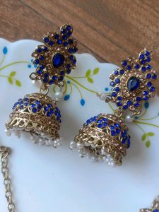 Stunning Blue &amp; Gold Jewellery Set