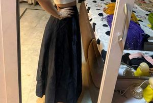 Flared Navy Skirt 💙🦋