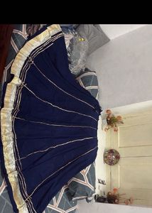 Elegant Navy Blue Skirt and blouse